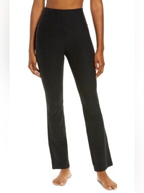 Beyond Yoga Practice Space Dye High Waist Pants In Darkest Night